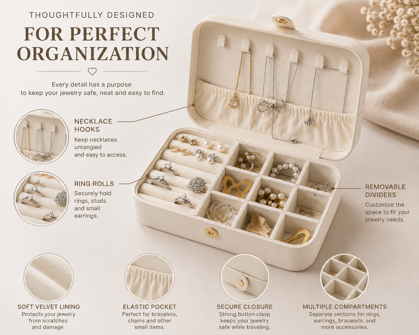 Travel Jewelry Case
