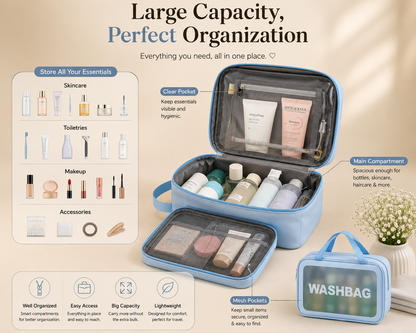 Makeup Travel Pouch Set