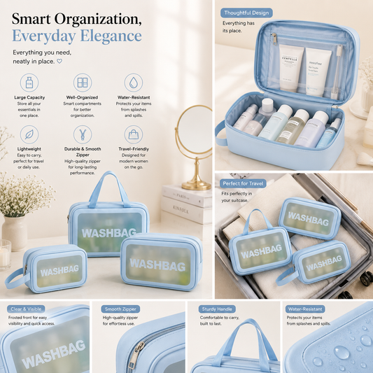 Makeup Travel Pouch Set