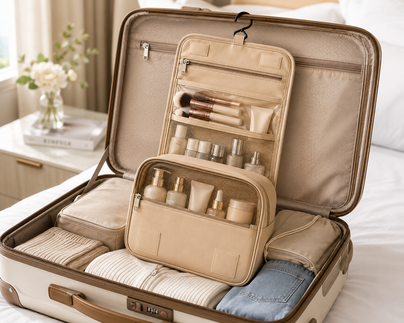 Luxury Hanging Travel Toiletry Organizer